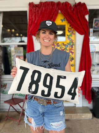 Zip Code Pillow