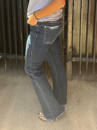 Judy Blue HW VTG Fray Hem Bootcut - Plus