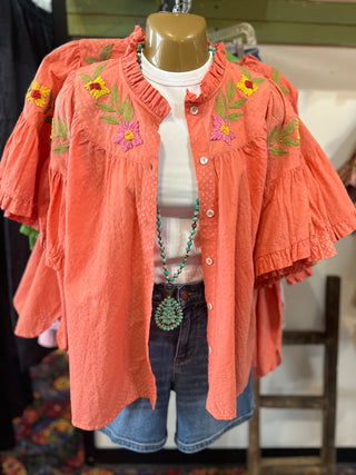 Floral and Dot Shacket