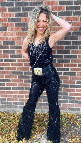 Julia Sequin Fringe Tank - Ya Ya Gurlz