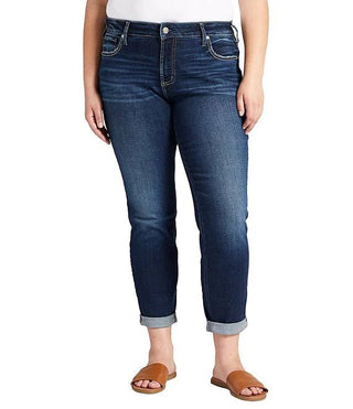 Plus Size Boyfriend Laid Back Mid Rise Jean - Ya Ya Gurlz