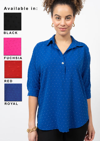 Pop Collar Popover Top - Ya Ya Gurlz