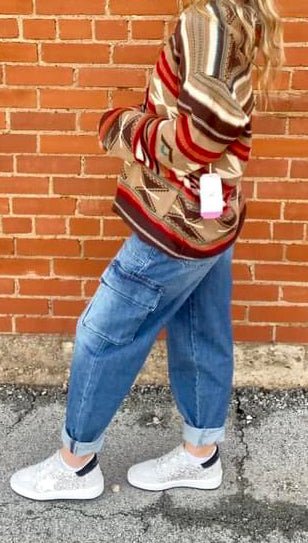 Silver Jean Co Denim Cargo - Ya Ya Gurlz