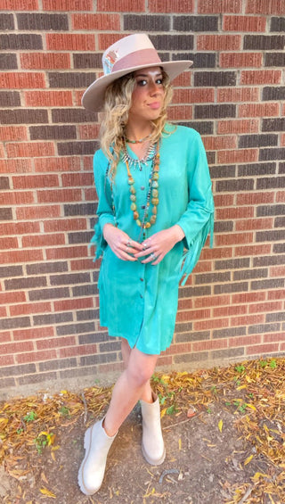Sullivan Suede Dress - Ya Ya Gurlz