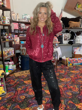 Sahara Sequin Bomber