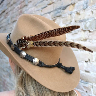 Natural Hat Feather/Pin
