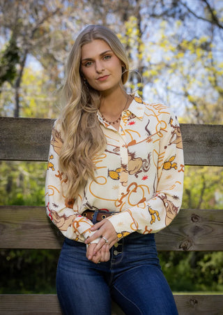 Howdy Jessi Shirt by Cotton & Rye