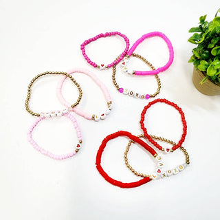 3 pc Valentines Day Bracelet Set