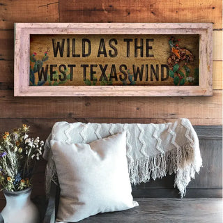 West Texas Wind Framed Artwork 28"