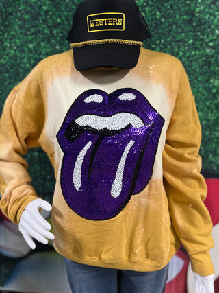 Sequin Lips Sweatshirt