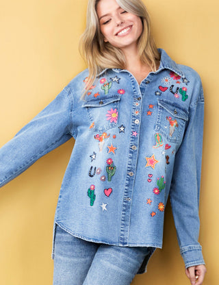 Gittyup Embroidered Shirt