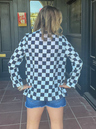 Black & Checker Blazer