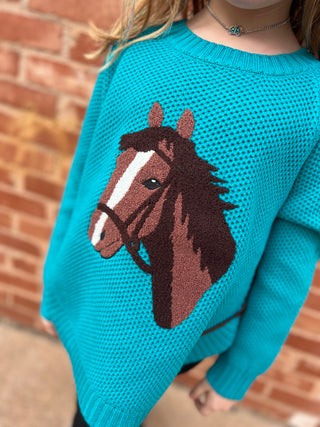 LIl Horsehead Sweater by Cotton & Rye