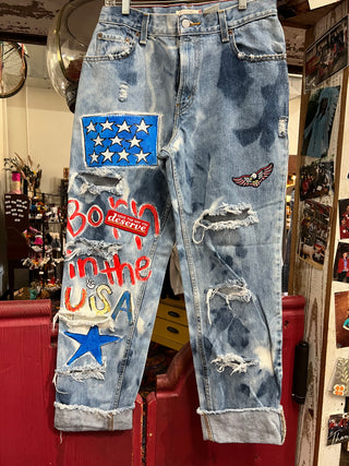 Hand Painted Jeans
