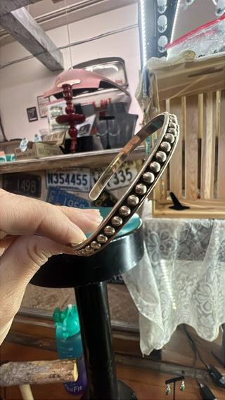 Sterling Silver Studded Cuffs