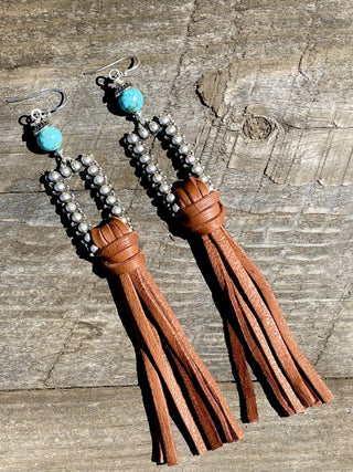 5" Leather Fringe Earrings - Ya Ya Gurlz