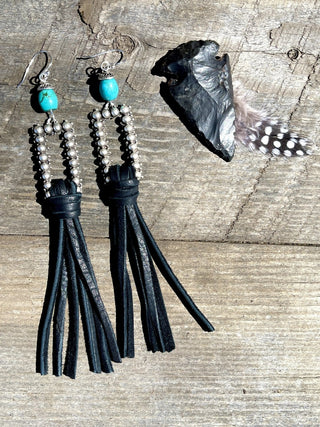 5" Leather Fringe Earrings - Ya Ya Gurlz