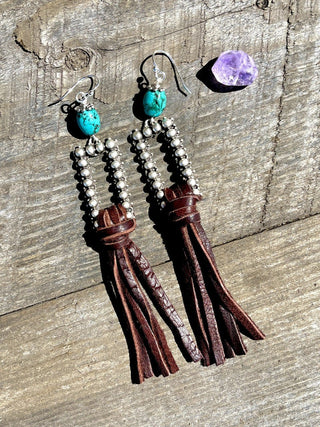 5" Leather Fringe Earrings - Ya Ya Gurlz