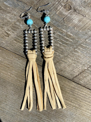 5" Leather Fringe Earrings - Ya Ya Gurlz