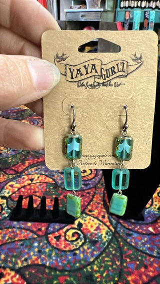 Triple Tile Earrings