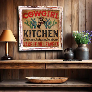 Cowgirl Kitchen 10" Artwork