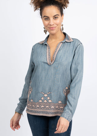 Popover Embroidered Tunic by Ivy Jane