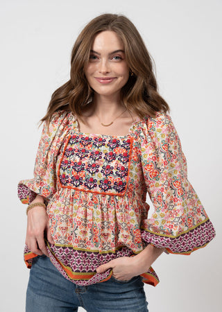 Tile Patterned Top by Ivy Jane