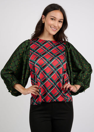 Tartan and Frills Top by Ivy Jane