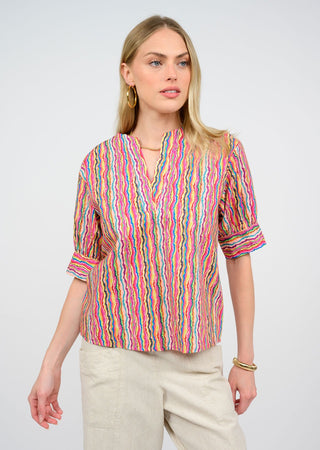 Notched Front Shirt