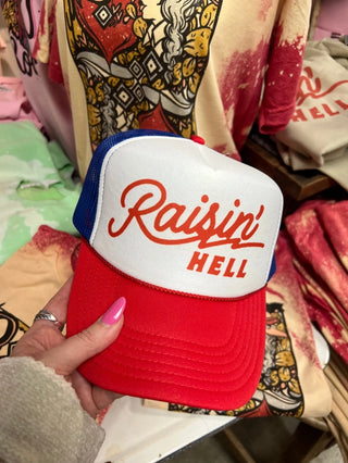 Raisin Hell Trucker Caps