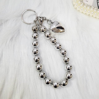 Lovely Pearl Bow Charm Keychain