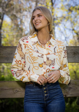 Howdy Jessi Shirt by Cotton & Rye