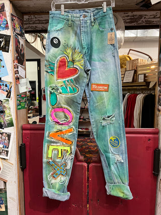 Hand Painted Jeans