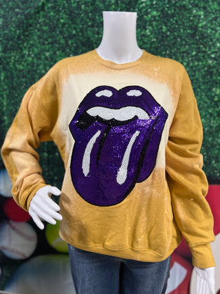 Sequin Lips Sweatshirt