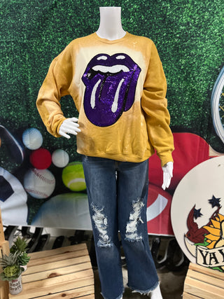 Sequin Lips Sweatshirt