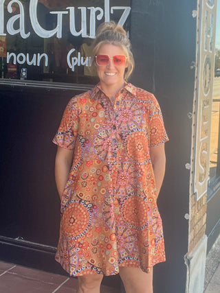 Kaleidoscope Shift Dress