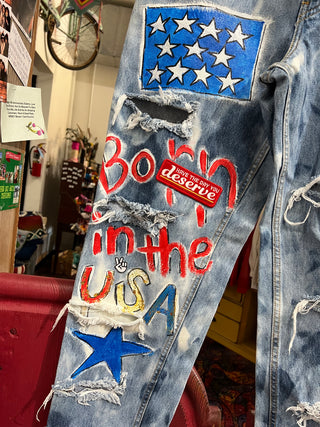 Hand Painted Jeans