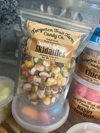 Skidattles - Freeze Dried Skittles w/Chamoy & Tajin