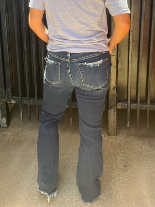 Judy Blue HW VTG Fray Hem Bootcut - Plus