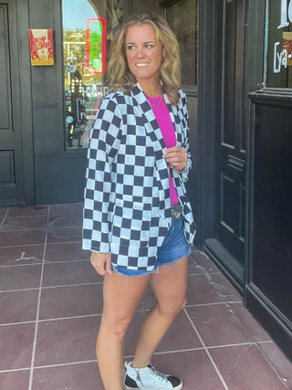 Black & Checker Blazer