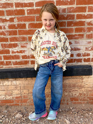 Lil Buckaroo Girl Shirt by Cotton & Rye