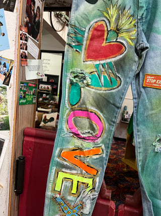 Hand Painted Jeans