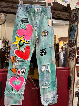 Hand Painted Jeans