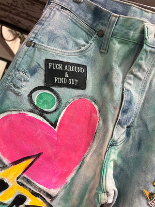 Hand Painted Jeans