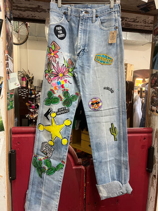 Hand Painted Jeans