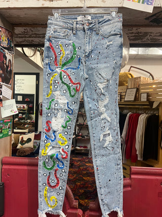 Hand Painted Jeans