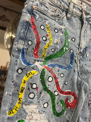 Hand Painted Jeans