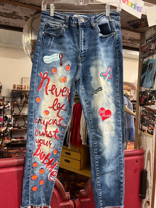 Hand Painted Jeans
