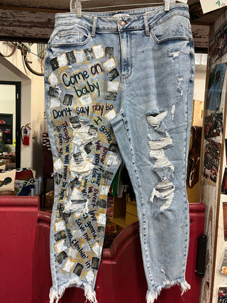 Hand Painted Jeans