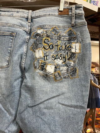 Hand Painted Jeans